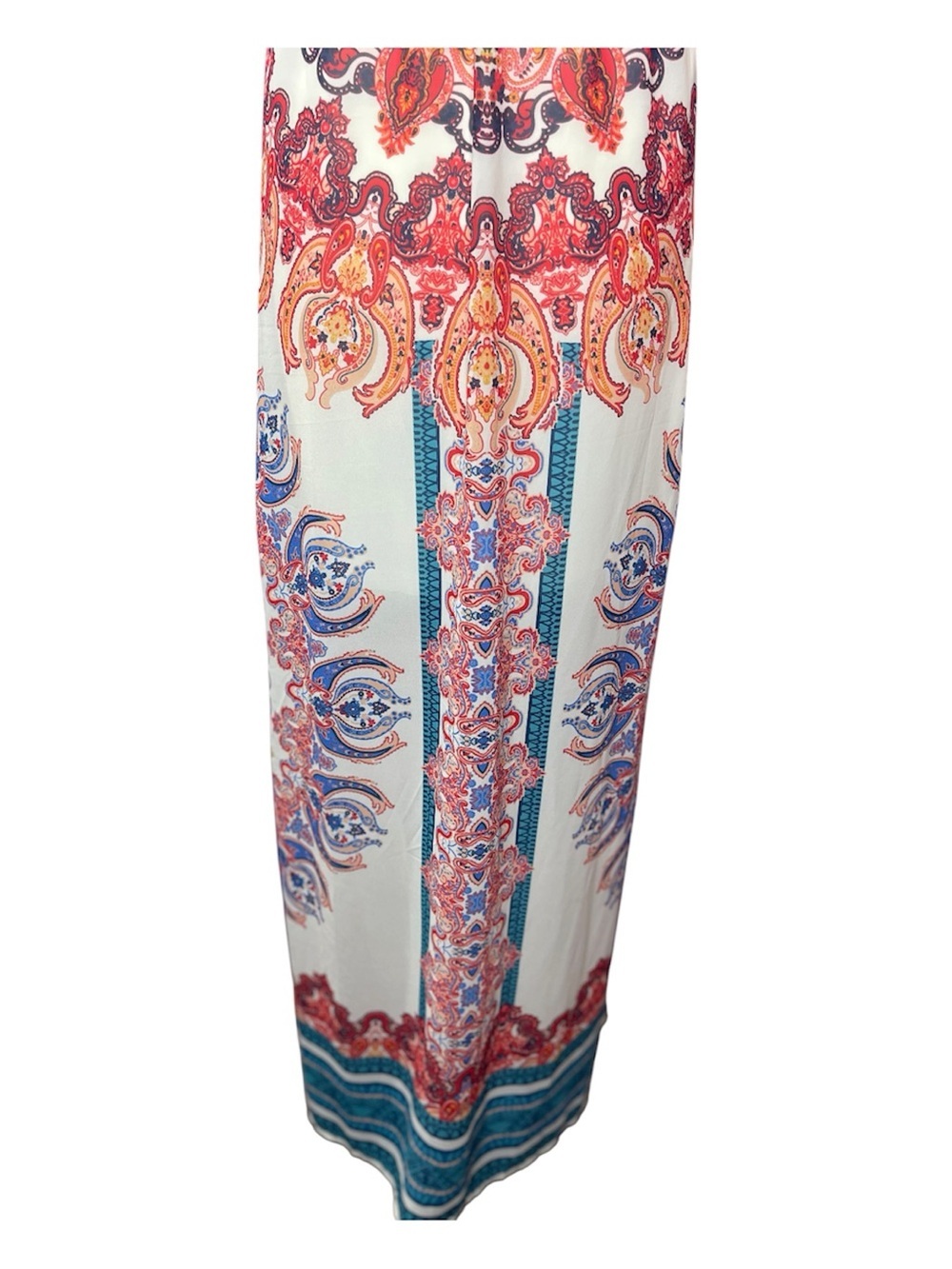 Flying Tomato Teal, Red & White Boho Maxi Dress - Picture 10 of 12